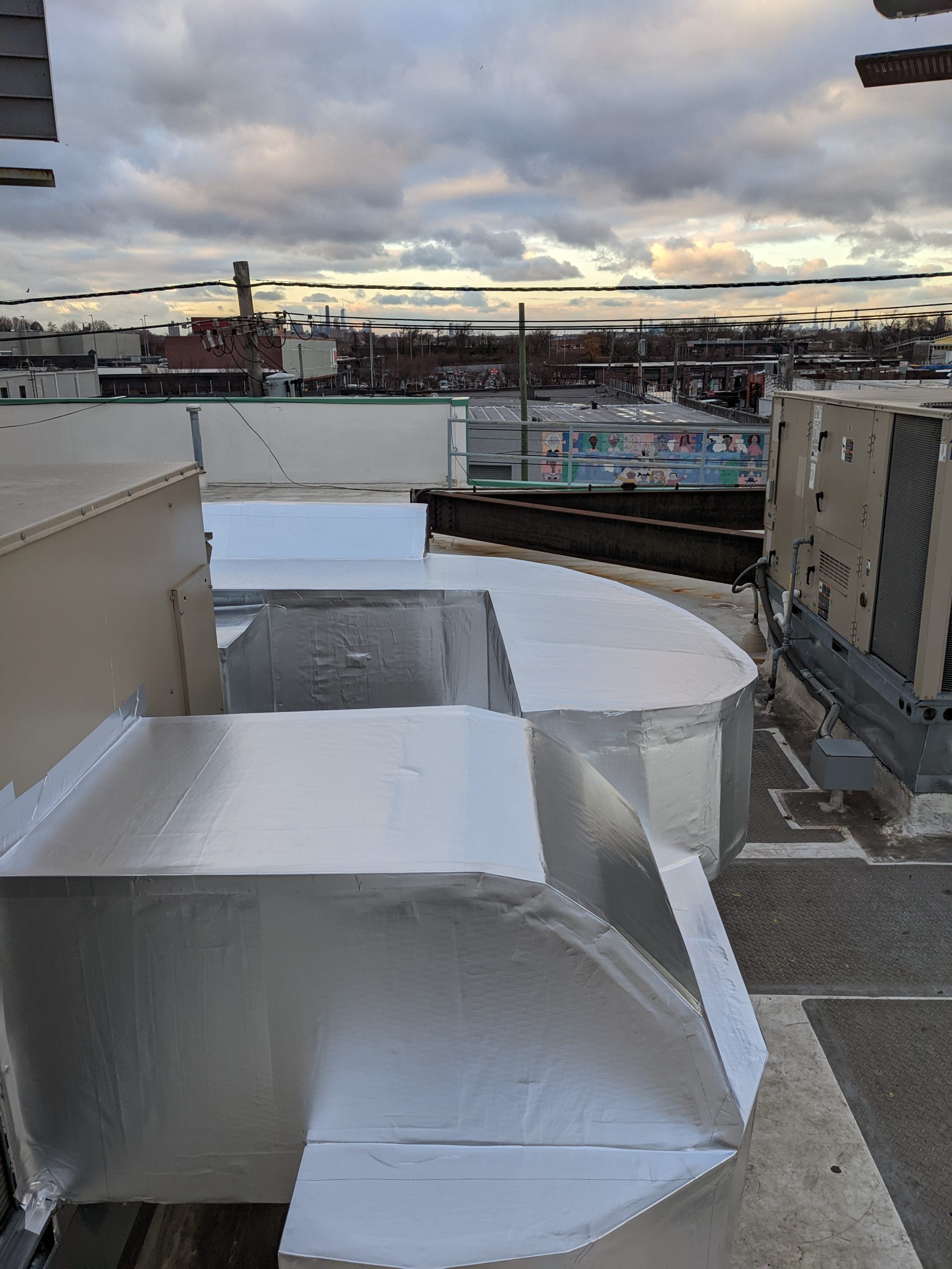 HVAC duct insulation for energy efficiency - Wisconsin commercial building