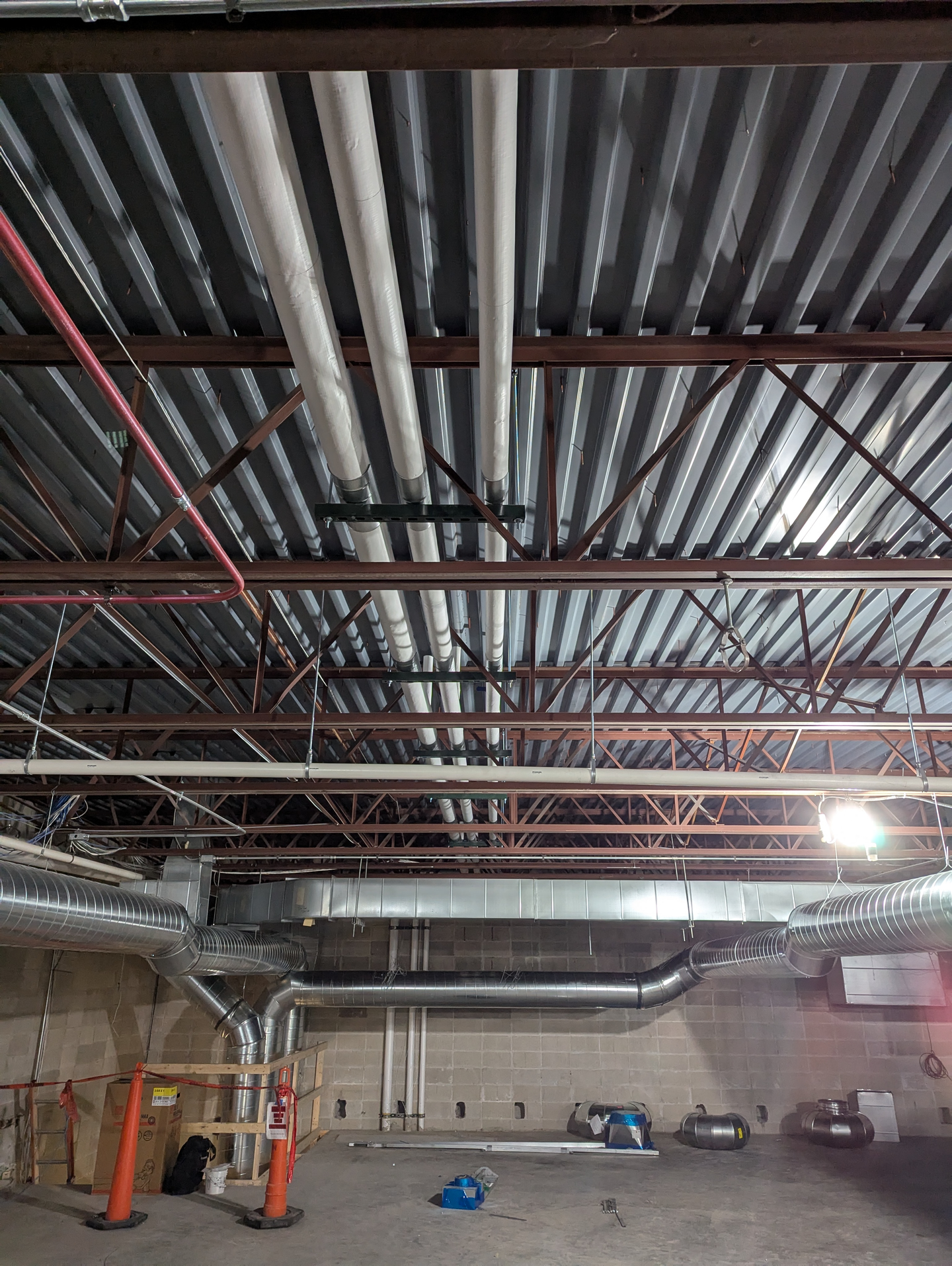 Domestic water piping insulation preventing heat loss